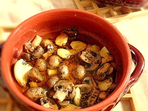 マッシュルームのアヒージョ